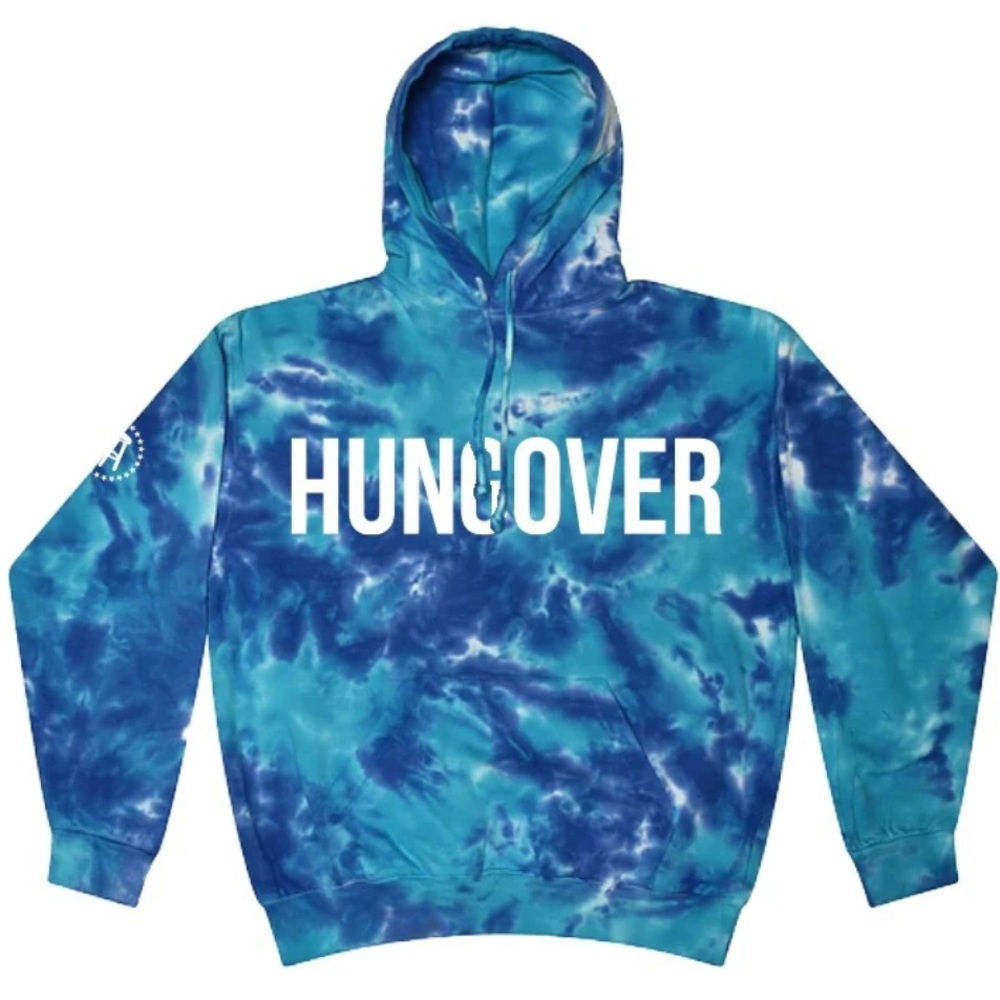 Barstool hungover tie-dye hoodie - size medium